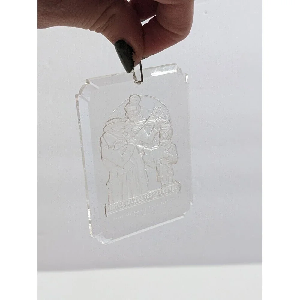Vintage 1978 McDonald's Ornament Norman Rockwell Painting Dickens Christmas Trio